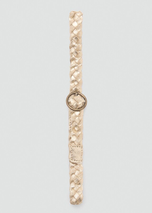 Mango Cintura Pelle Metallizzata