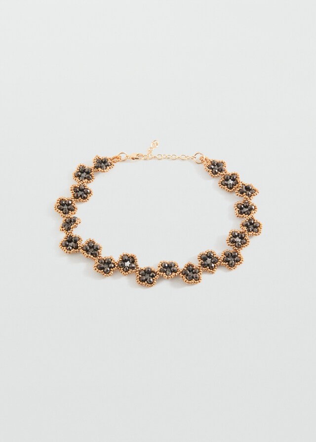 Mango Collana Cristalli Fiore