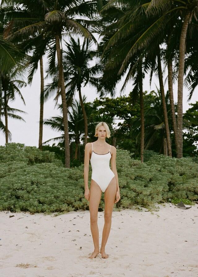 Mango Costume Bordi Contrasto