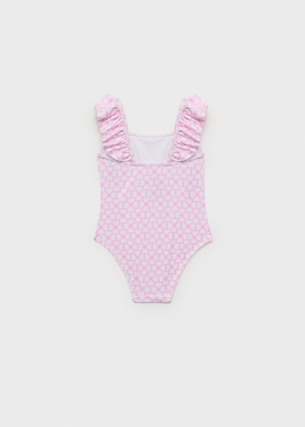 Mango Costume da bagno stampa spallino volant