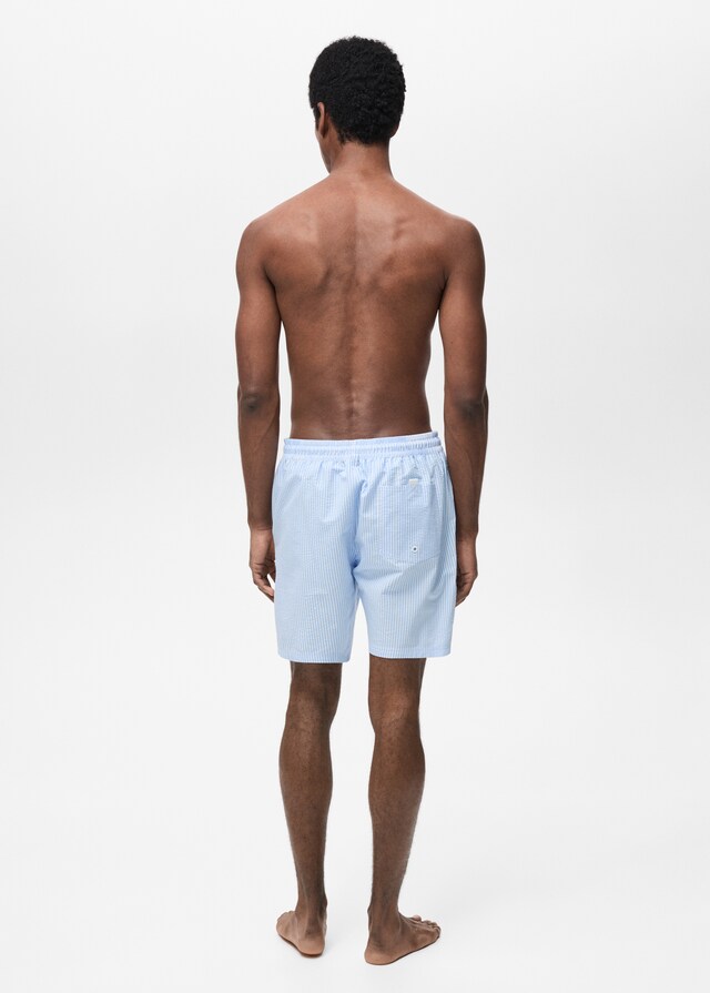 Mango Costume Effetto Seersucker