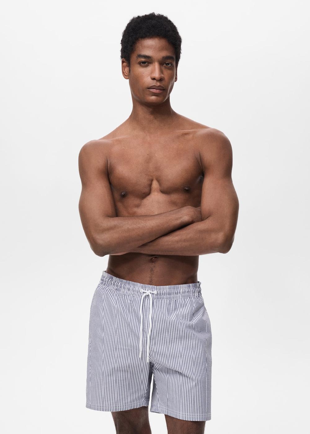 Mango Costume effetto seersucker