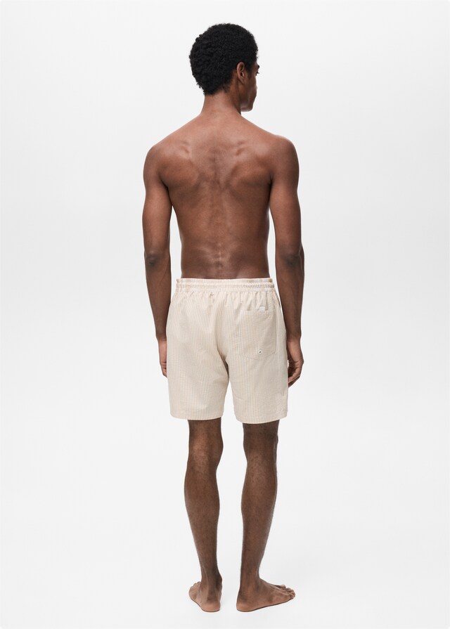 Mango Costume Effetto Seersucker