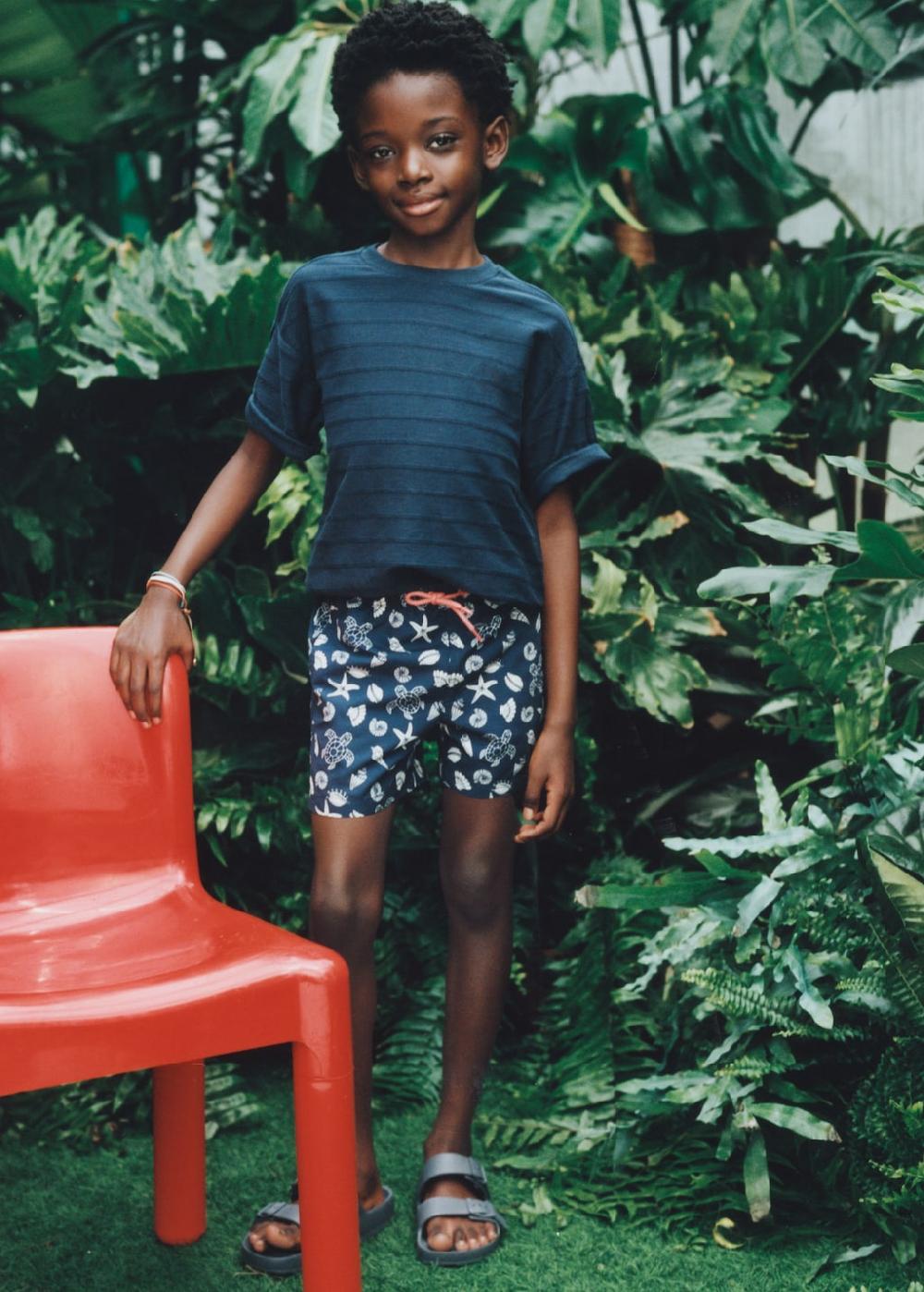 Mango Costume stampa marina