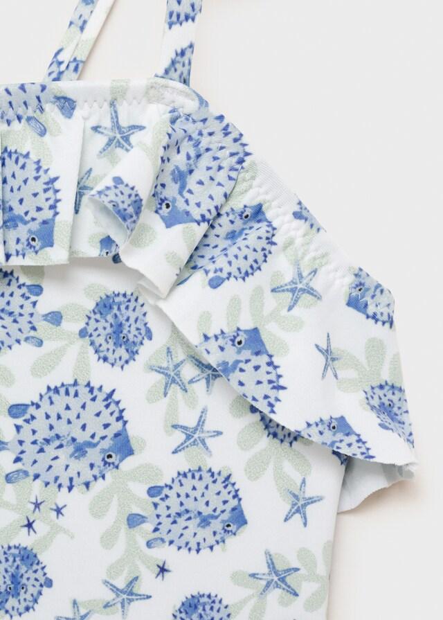 Mango Costume Stampa Volant