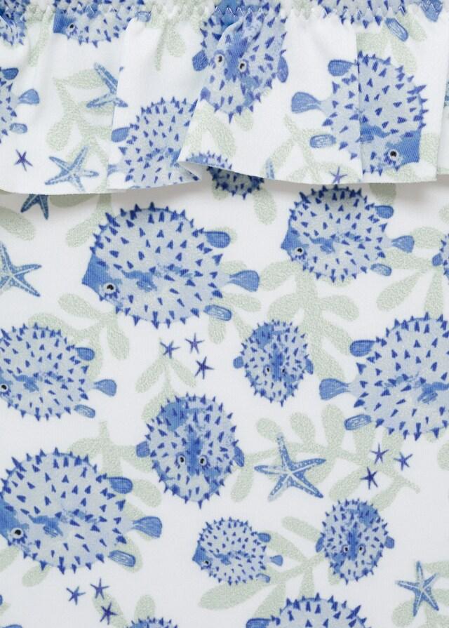 Mango Costume Stampa Volant