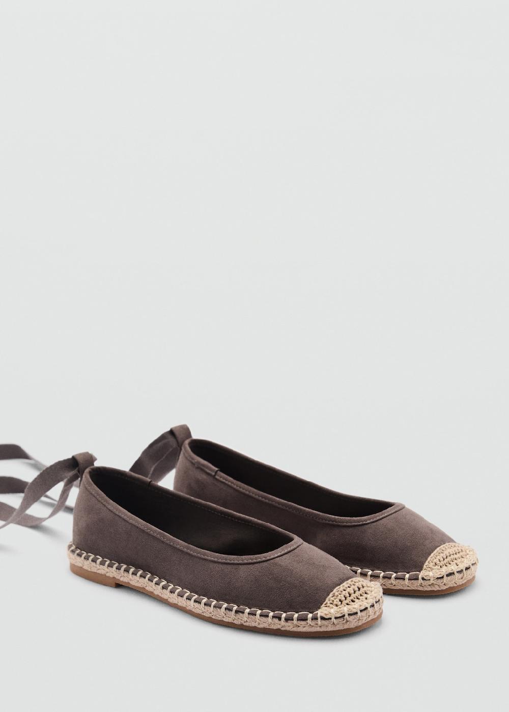 Mango Espadrillas cotone lacci