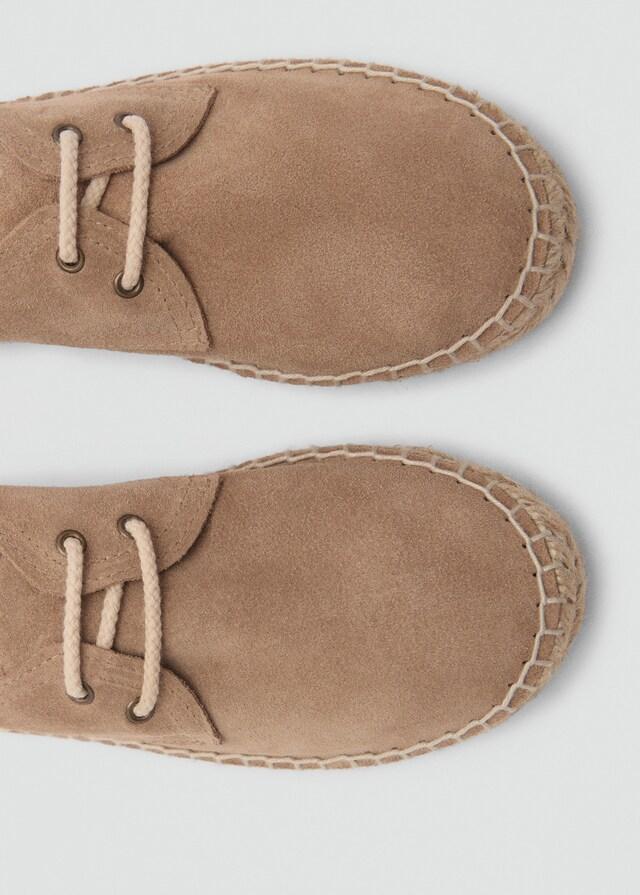 Mango Espadrillas Crosta Di Cuoio Lacci