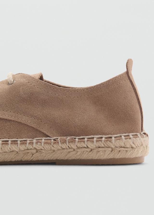 Mango Espadrillas Crosta Di Cuoio Lacci