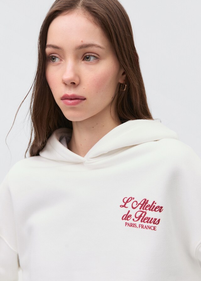 Mango Felpa Cappuccio Messaggio