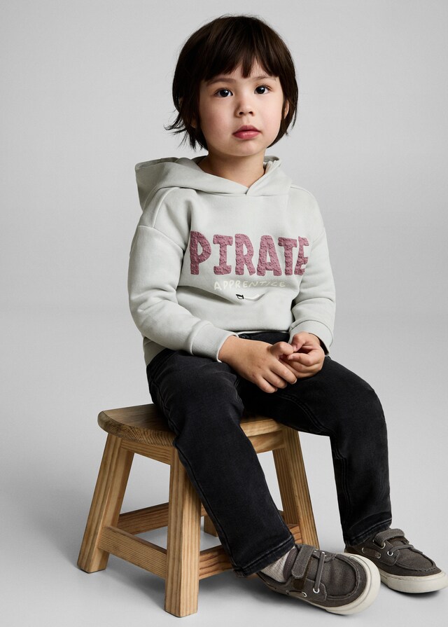 Mango Felpa Cappuccio Messaggio