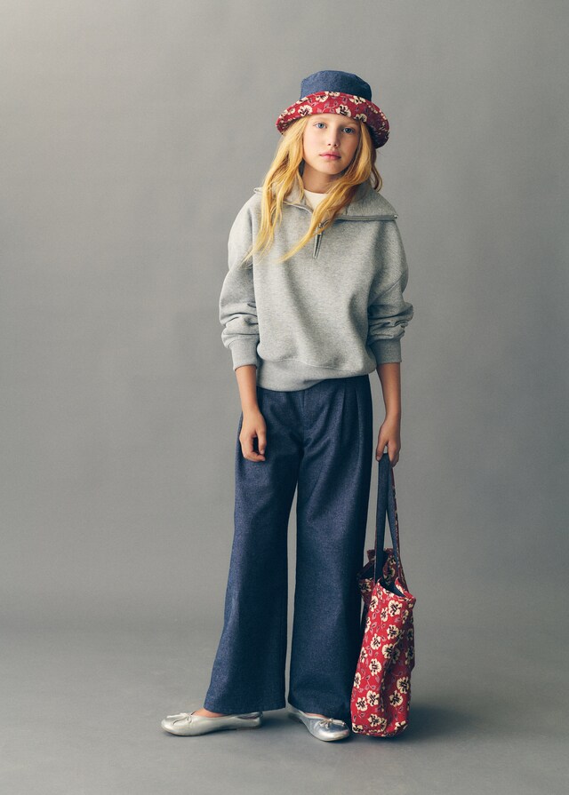 Mango Felpa Collo Alto Zip