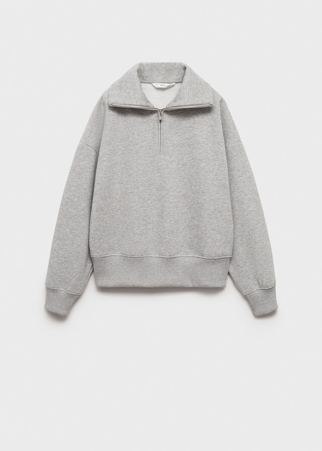 Mango Felpa Collo Alto Zip