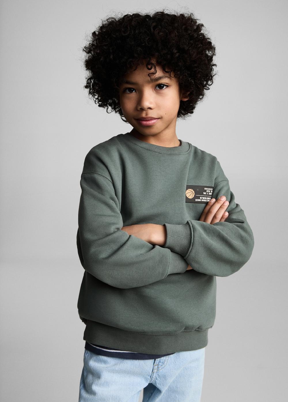 Mango Felpa cotone disegno