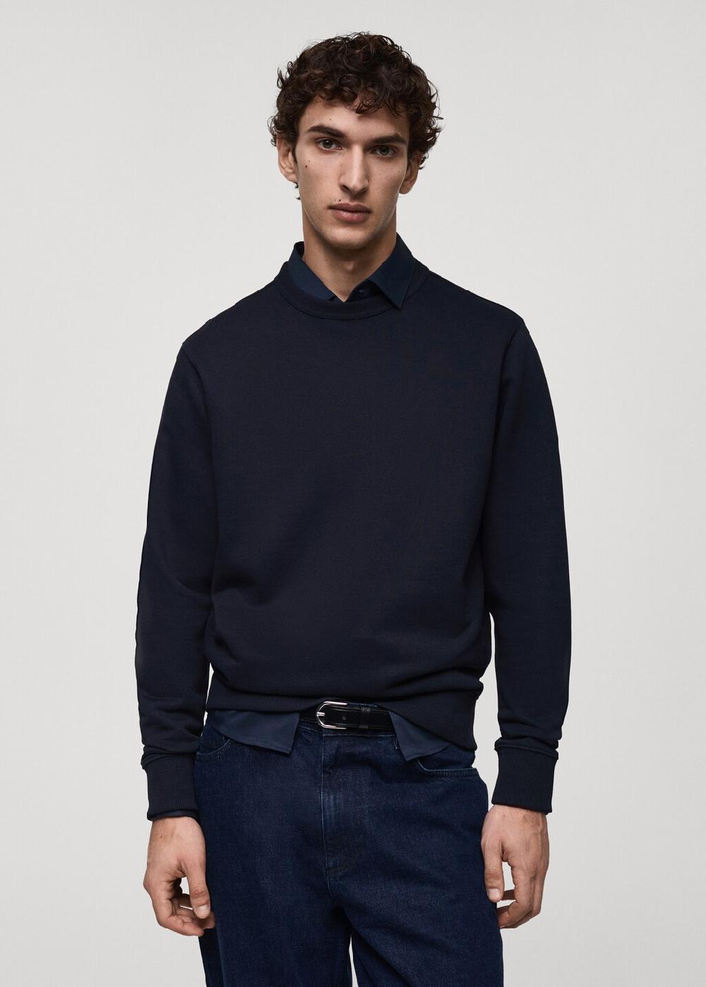 Mango Felpa cotone regular-fit