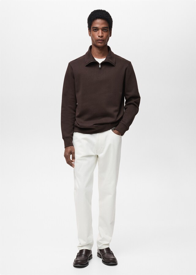 Mango Felpa Cotone Regular-fit Zip