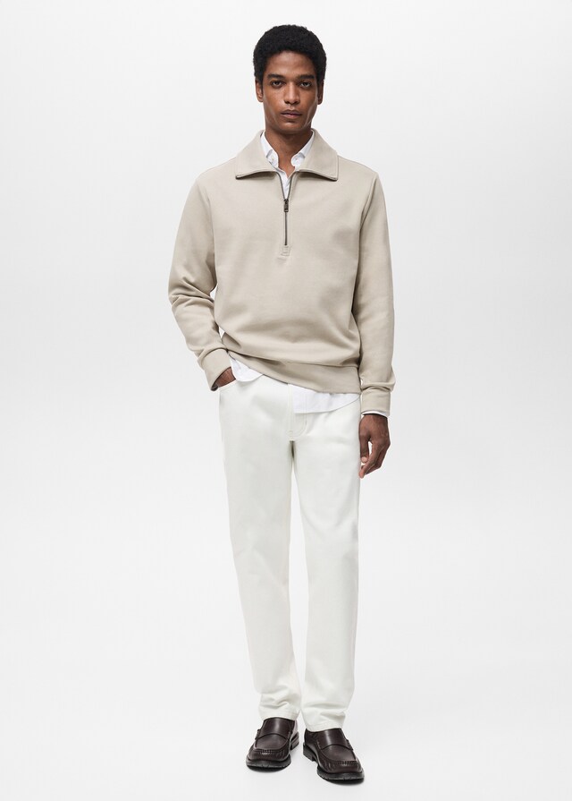 Mango Felpa Cotone Regular-fit Zip