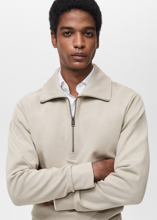 Mango Felpa Cotone Regular-fit Zip