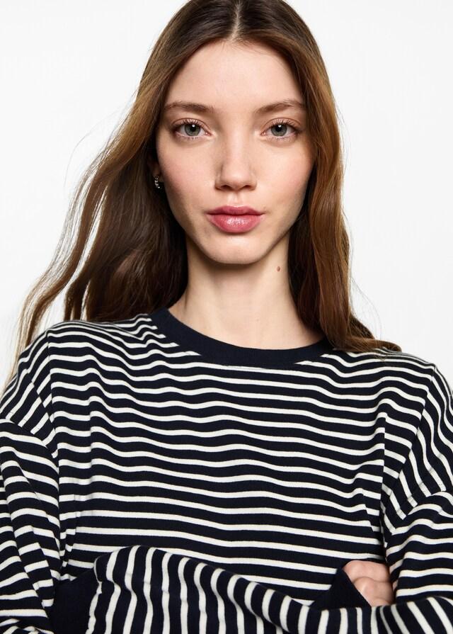 Mango Felpa Cotone Righe