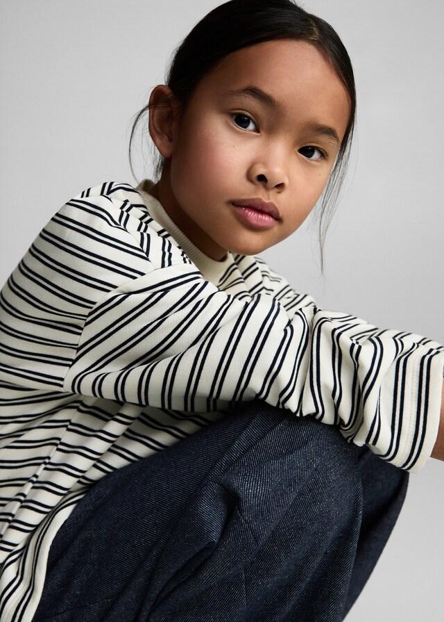 Mango Felpa Cotone Righe