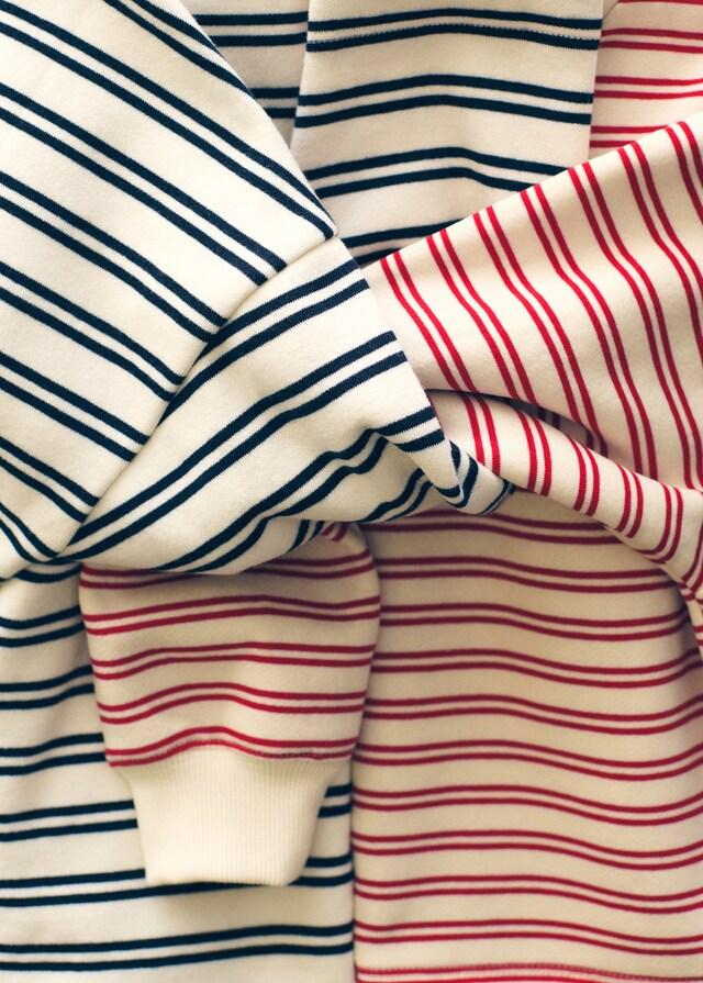 Mango Felpa Cotone Righe