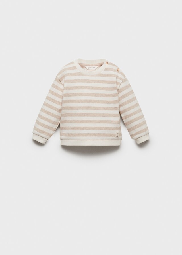 Mango Felpa Cotone Righe