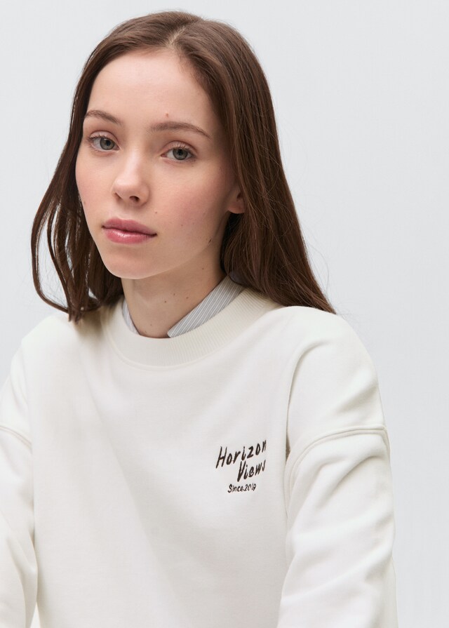 Mango Felpa Cotone Stampata