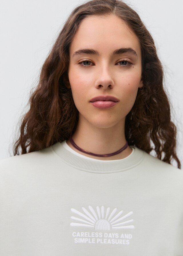 Mango Felpa Cotone Stampata