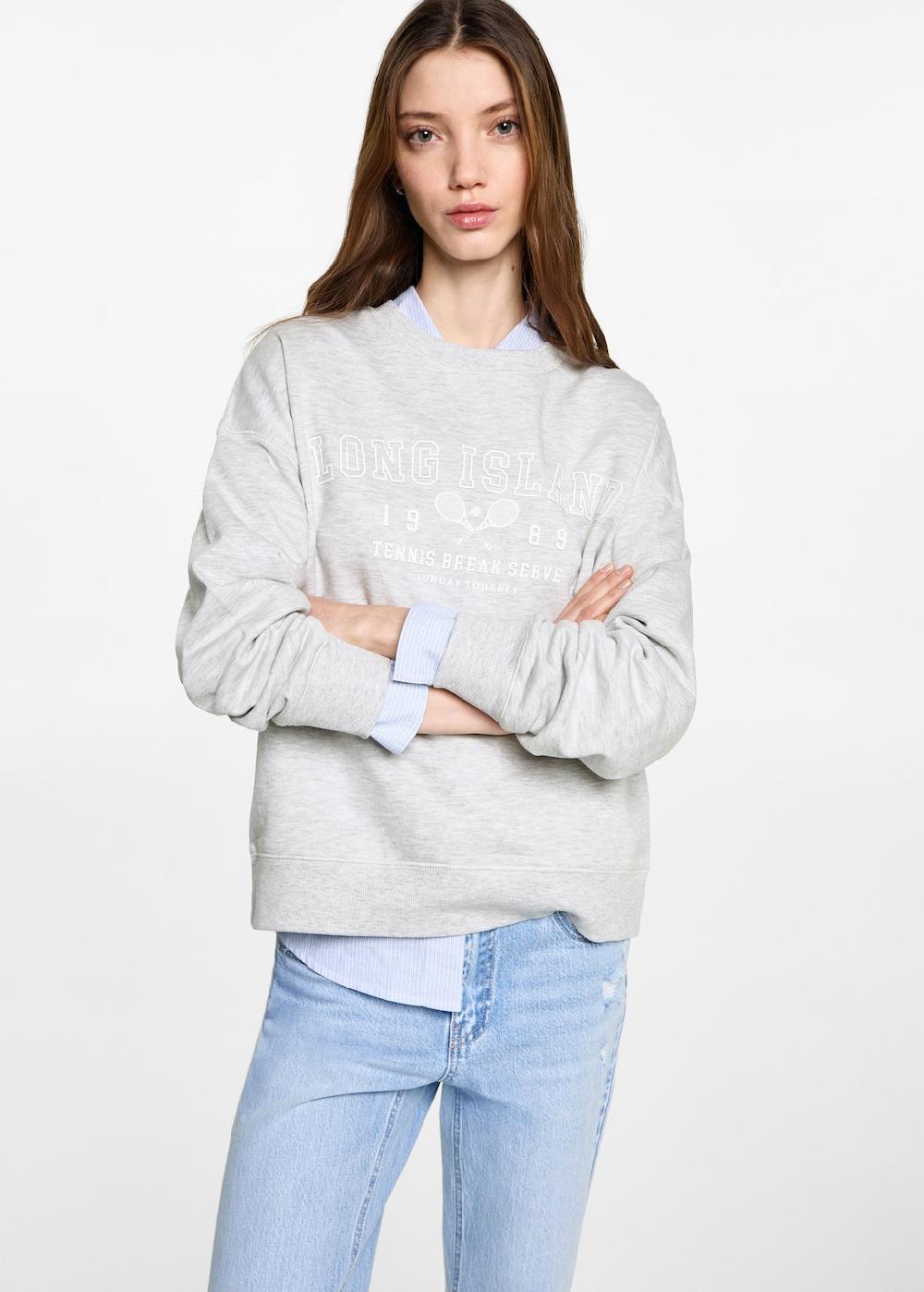 Mango Felpa cotone stampata