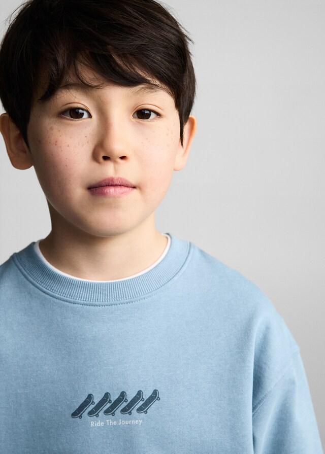 Mango Felpa Cotone Stampata