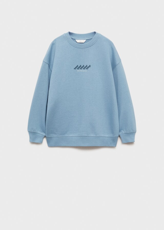 Mango Felpa Cotone Stampata