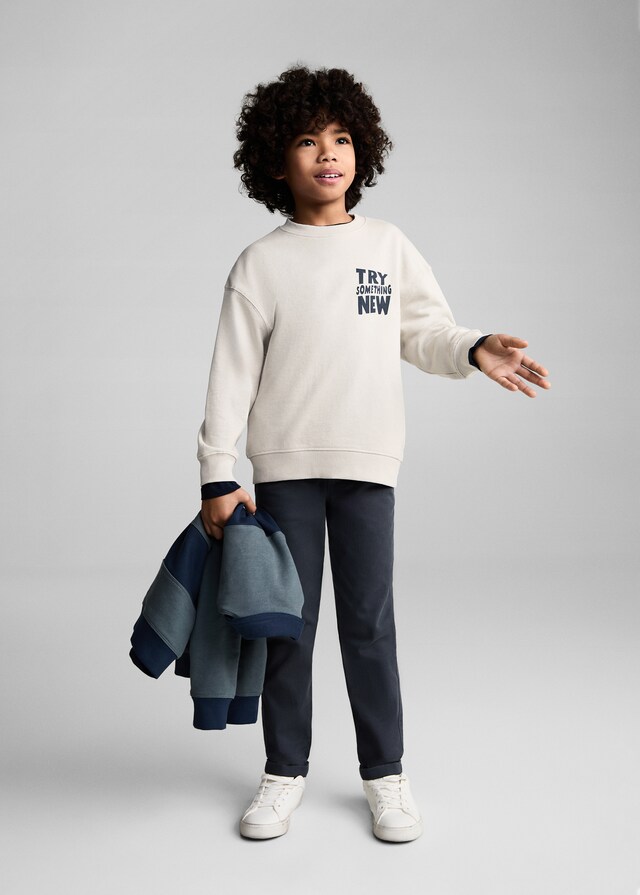 Mango Felpa Cotone Stampata