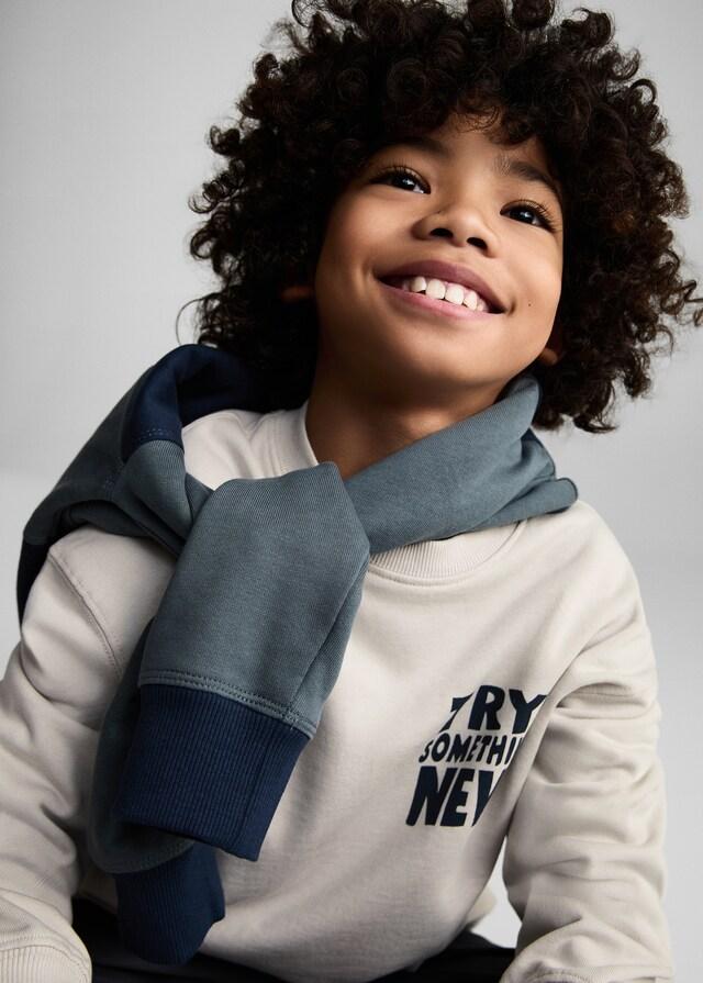 Mango Felpa Cotone Stampata