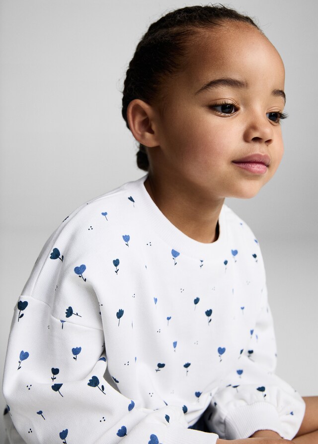 Mango Felpa Cotone Stampata