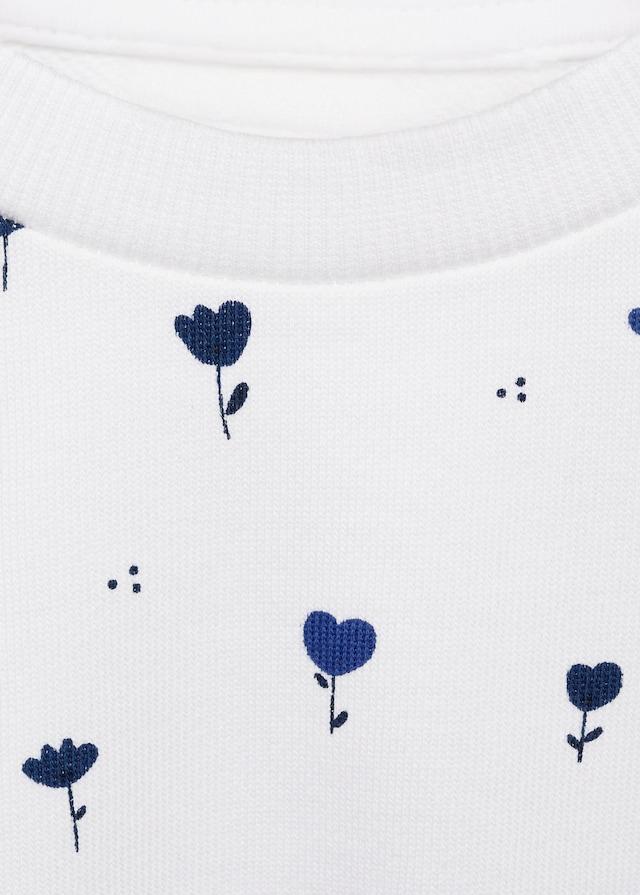 Mango Felpa Cotone Stampata