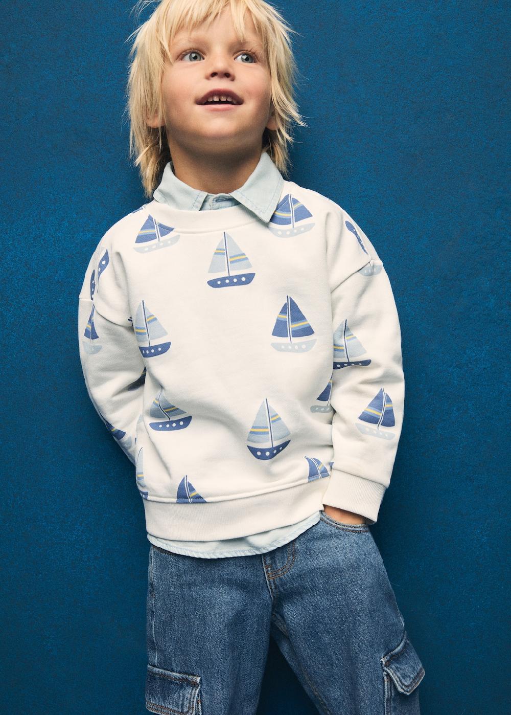 Mango Felpa cotone stampata