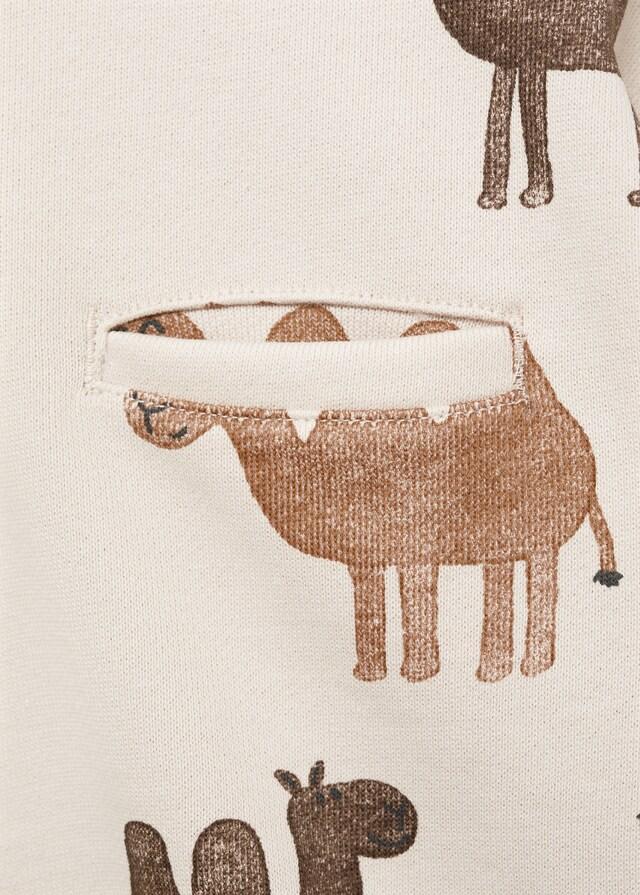 Mango Felpa Cotone Stampata