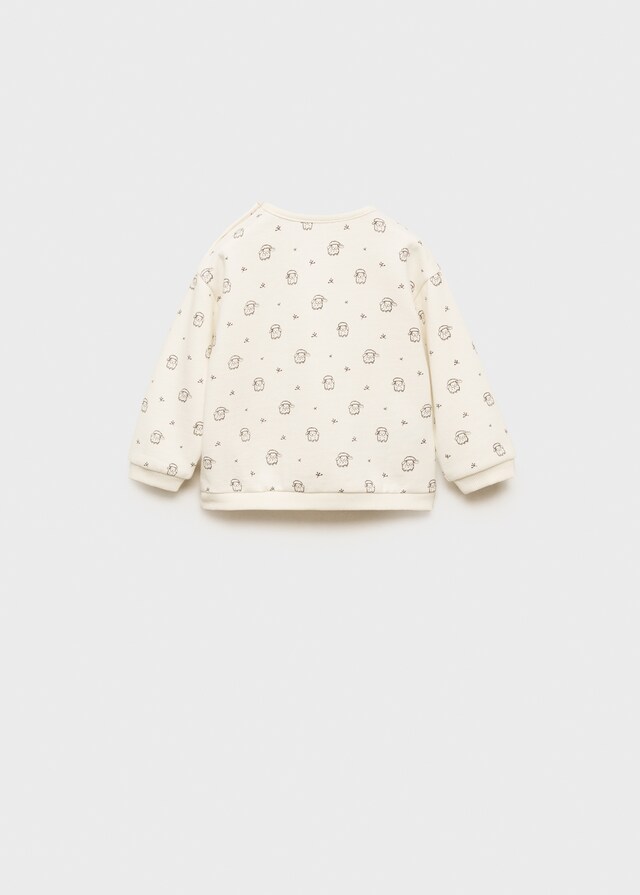 Mango Felpa Cotone Stampata