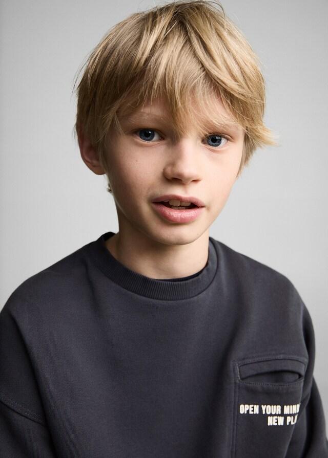 Mango Felpa Cotone Tasca