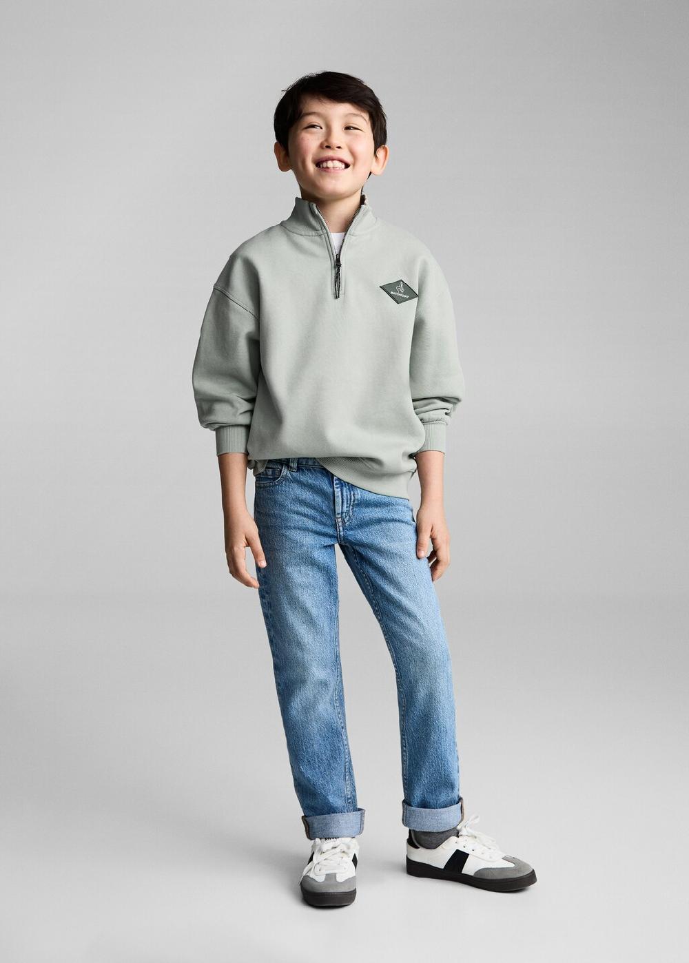 Mango Felpa cotone zip