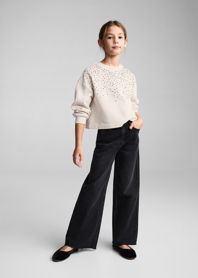 Mango Felpa Dettaglio Perline