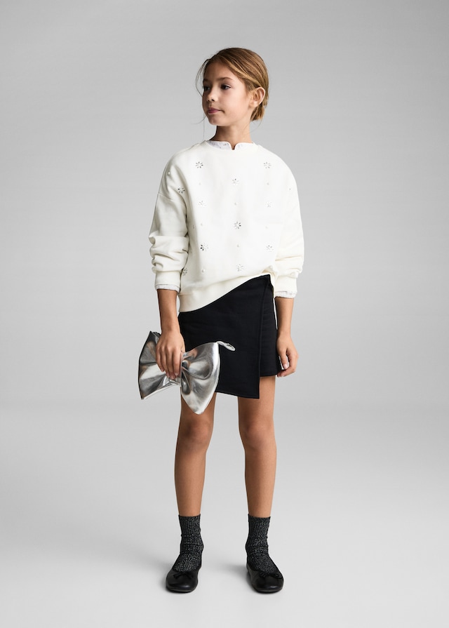 Mango Felpa Floreale Paillettes