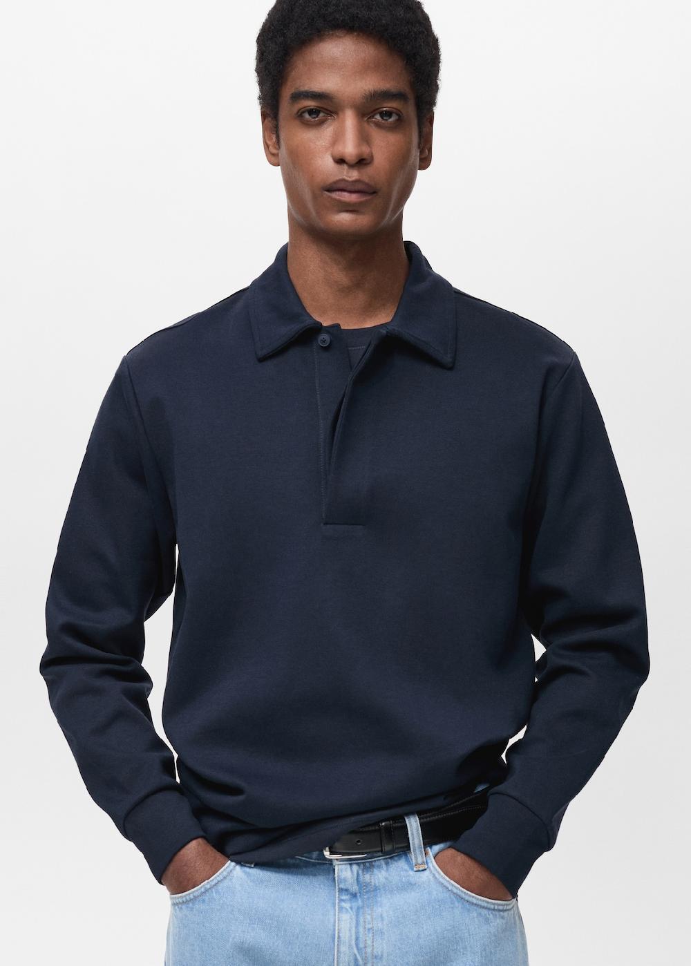 Mango Felpa polo cotone regular-fit