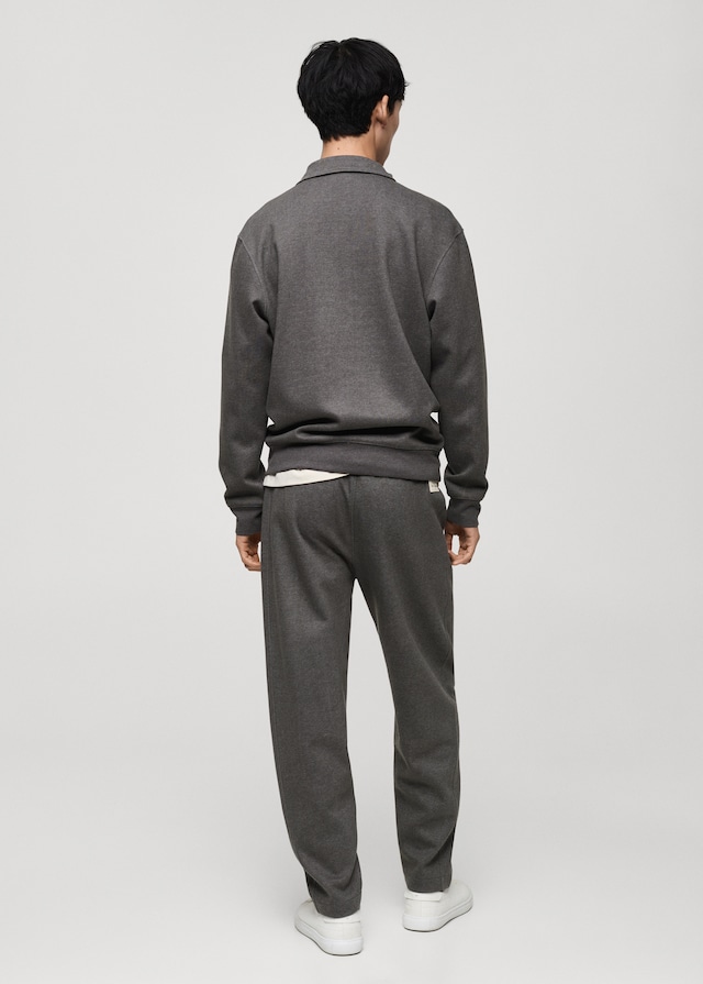 Mango Felpa Polo Dettaglio Ricamato