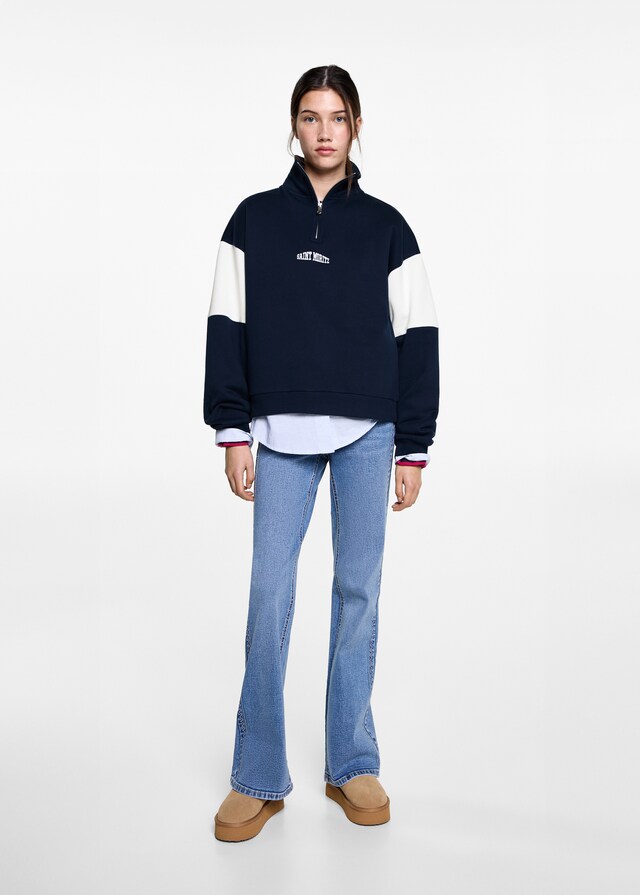 Mango Felpa Rete Messaggio