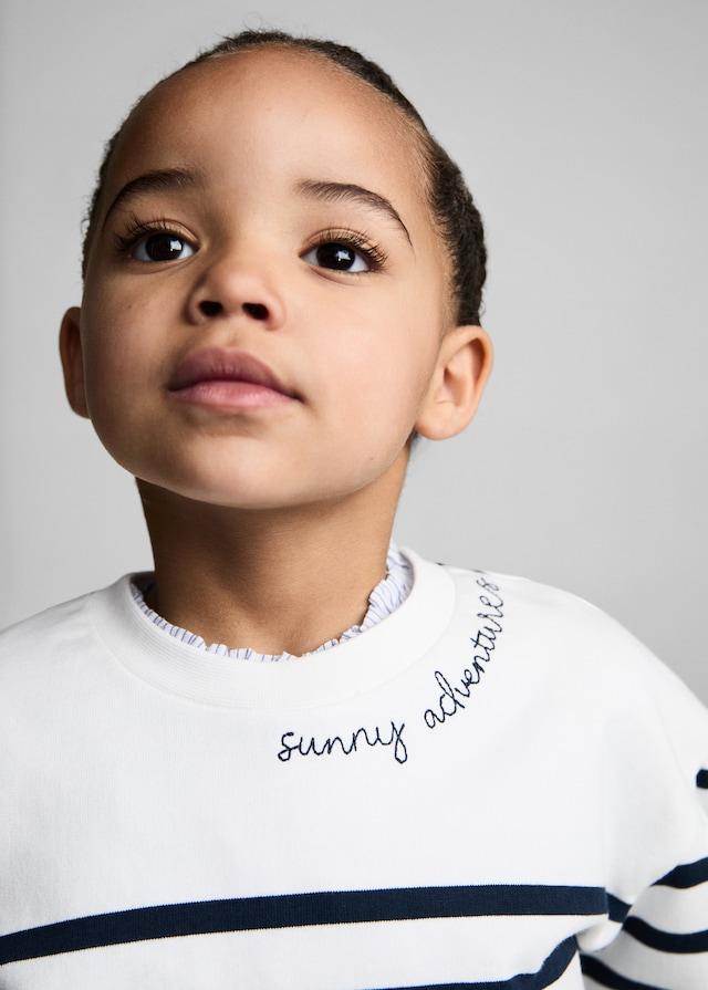 Mango Felpa Righe Messaggio