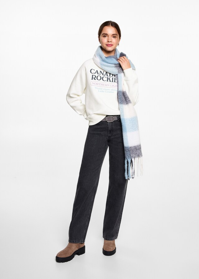 Mango Felpa Scritta Stampata