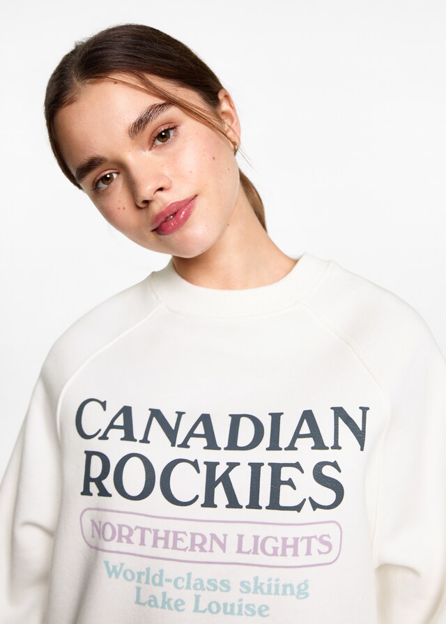 Mango Felpa Scritta Stampata