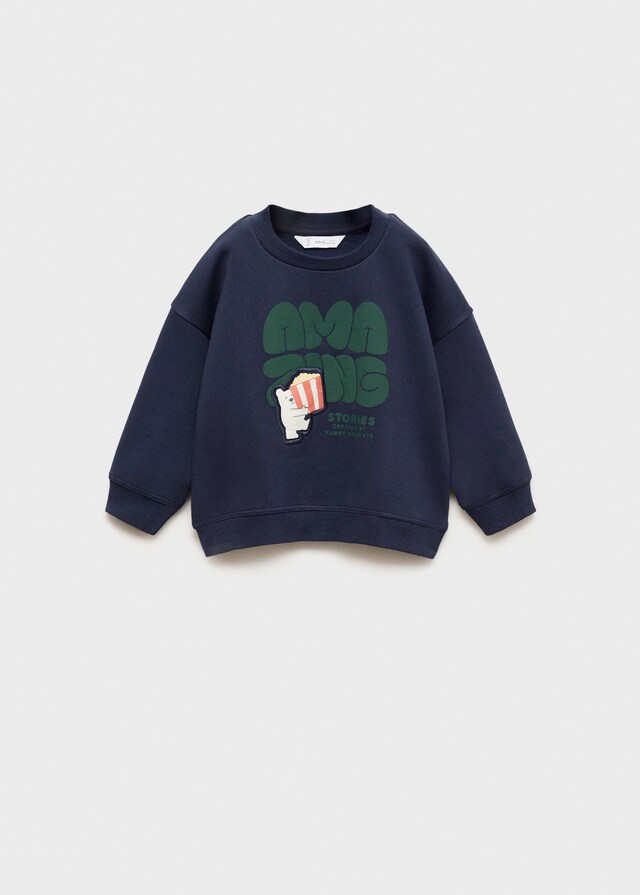 Mango Felpa Stampa Rilievo