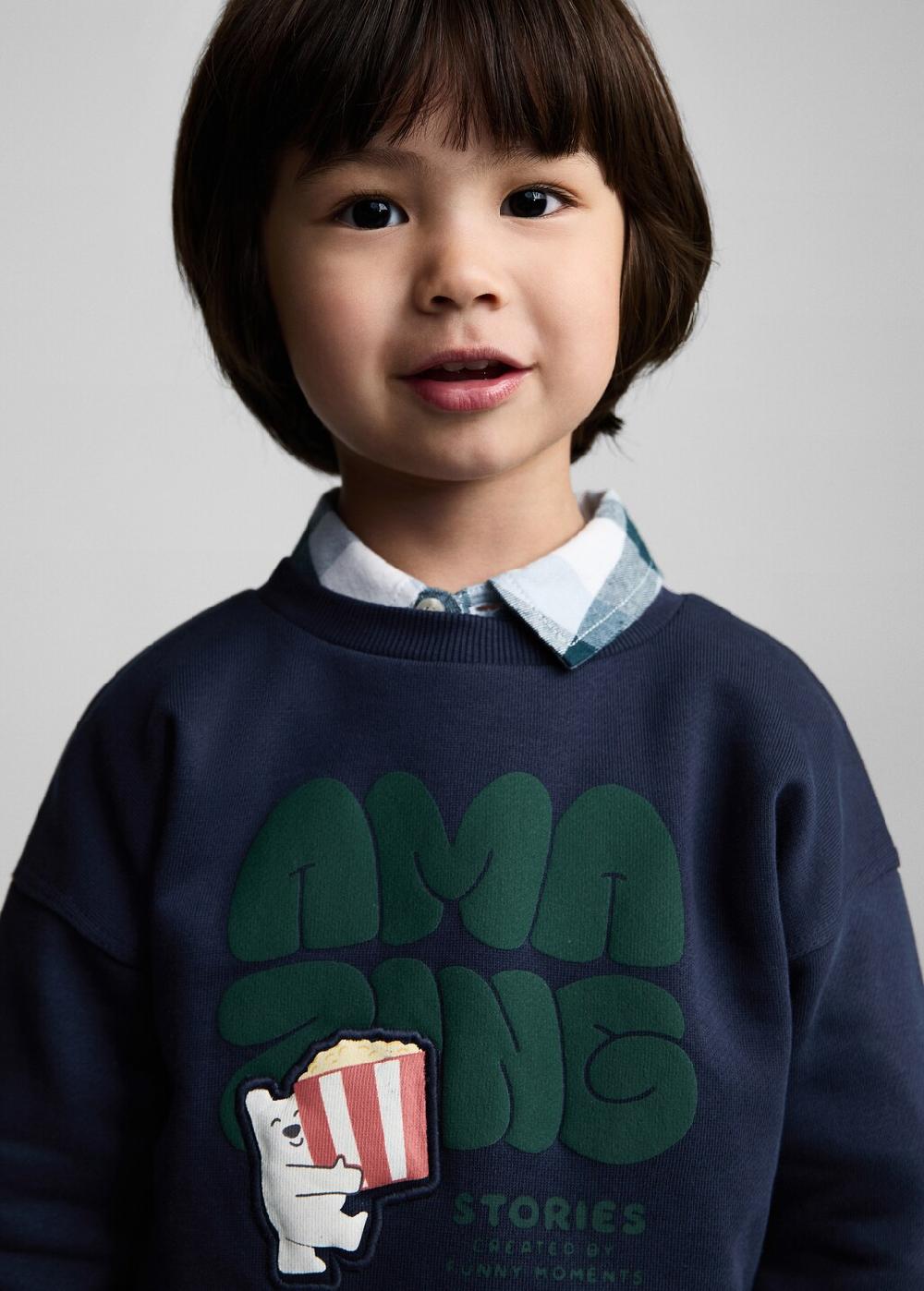 Mango Felpa stampa rilievo